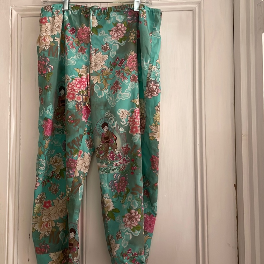 COPY - Silky pajama bottoms with adjustable jaw string